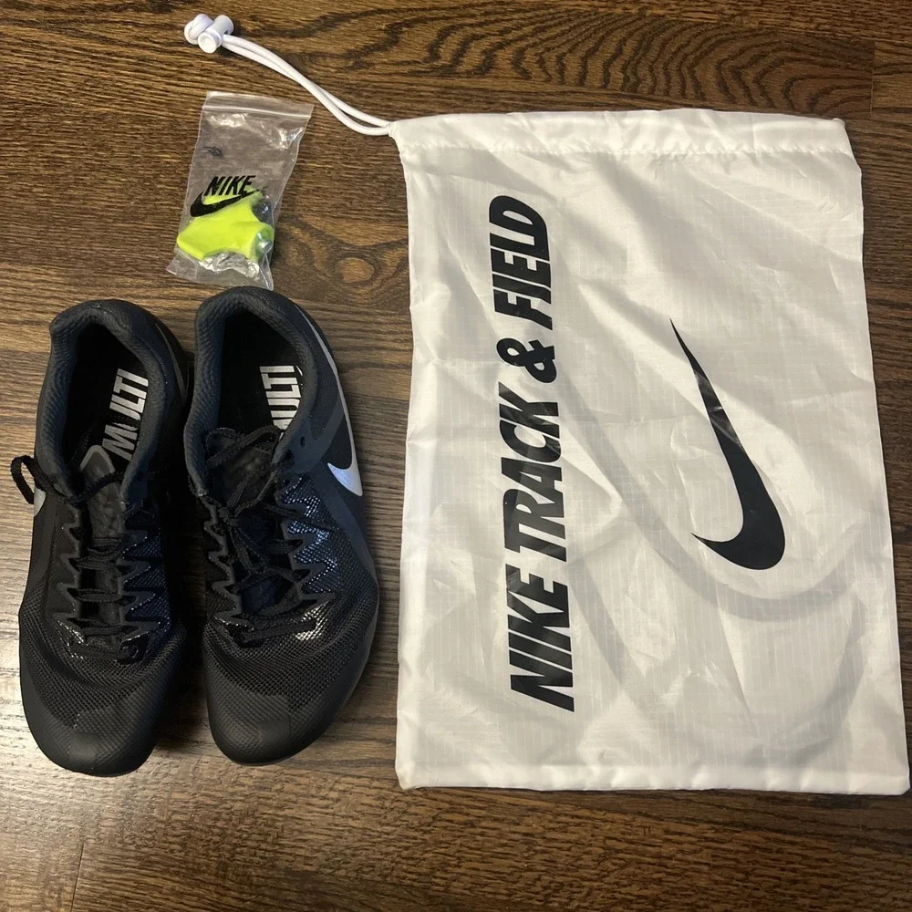 Nike Zoom Rival Sprint Track & Field Spikes Black/White Men's Size9.5 Fz9664-001